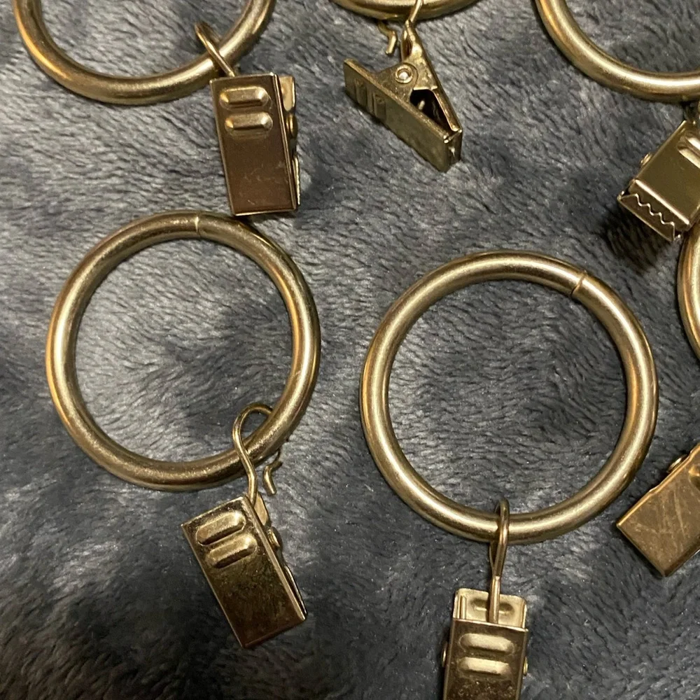 Gold Keychain Rings with Clips - Picture 4 of 6